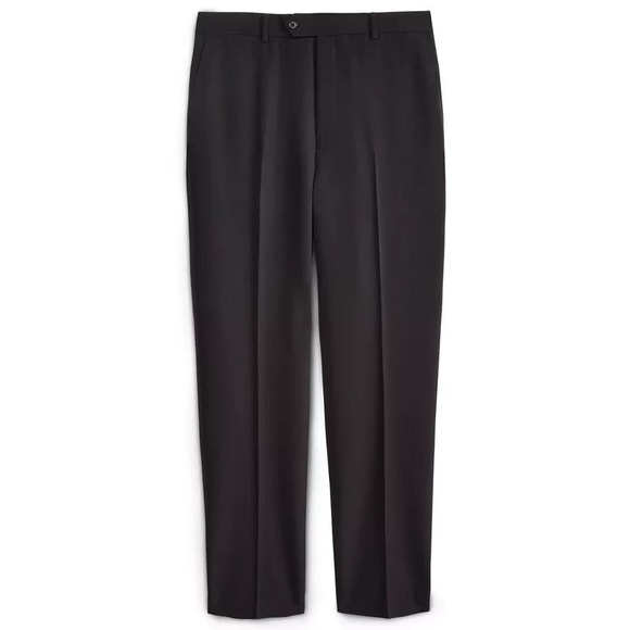 Nautica Men's Suit Dress Pants 54R/49Wx31L Solid‎ Black E071109 - Picture 2 of 7